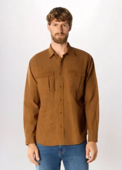 Camicia in velluto di cotone uomo