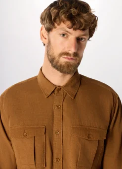 Camicia in velluto di cotone uomo