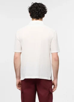 Camicia manica corta in seersucker uomo