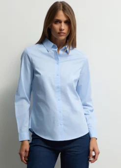 Camicia misto cotone donna