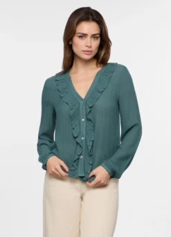 Camicia misto viscosa donna