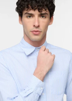 Camicia regular fit a righe uomo