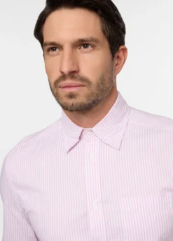 Camicia regular fit a righe uomo