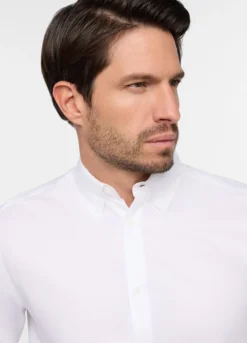 Camicia regular fit colletto button down in cotone uomo