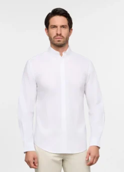 Camicia regular fit colletto button down in cotone uomo