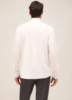 Camicia regular fit colletto francese in cotone uomo