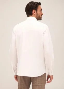 Camicia regular fit colletto francese in cotone uomo