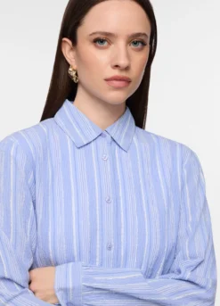 Camicia regular fit con colletto alla francese donna