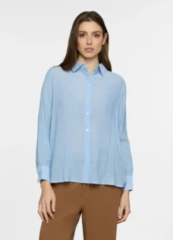 Camicia regular fit con colletto alla francese donna