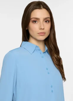 Camicia regular fit con colletto alla francese donna