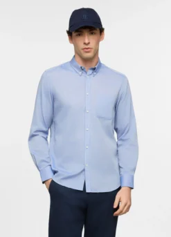 Camicia regular fit con colletto button down uomo