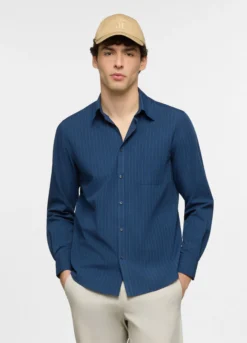 Camicia regular fit con colletto button down uomo