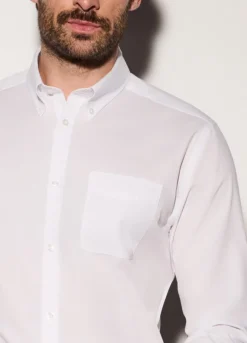 Camicia regular fit con colletto button down uomo