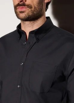 Camicia regular fit con colletto button down uomo