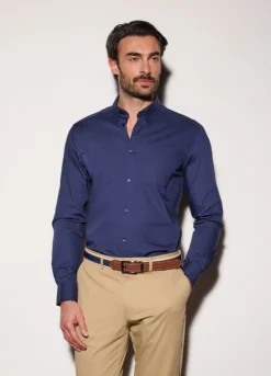 Camicia regular fit con colletto button down uomo
