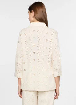 Camicia regular fit con collo alla francese donna