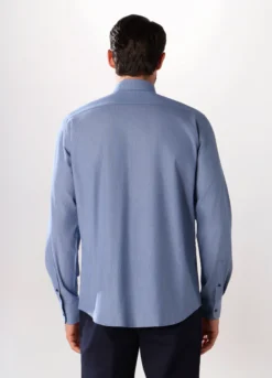 Camicia regular fit con micromotivo uomo
