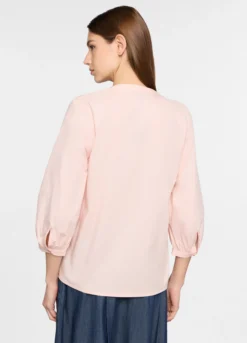 Camicia regular fit con scollo a V donna