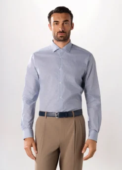 Camicia regular fit con stampa uomo