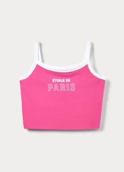 Canotta fitted in jersey stretch ragazza