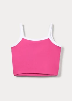 Canotta fitted in jersey stretch ragazza