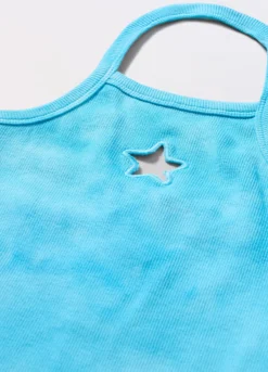 Canotta in costina di cotone stretch ragazza
