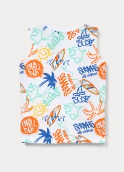 Canotta in jersey di puro cotone bambino