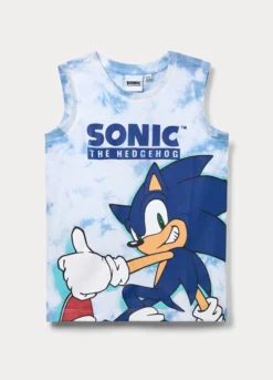 Canotta Sonic in jersey di puro cotone bambino