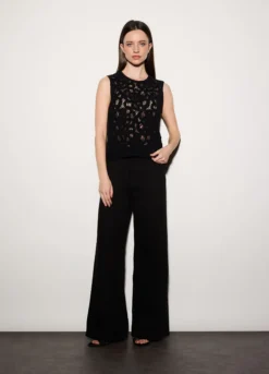 Canotta girocollo fitted stretch donna