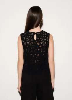 Canotta girocollo fitted stretch donna