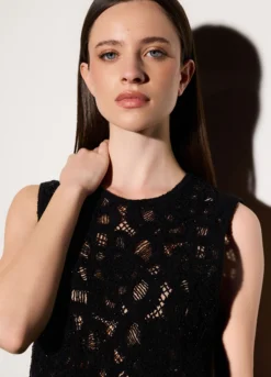 Canotta girocollo fitted stretch donna