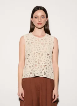 Canotta girocollo fitted stretch donna