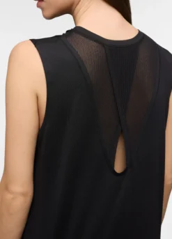 Canotta girocollo in jersey stretch donna