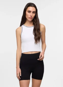 Canotta girocollo stretch donna