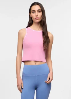Canotta girocollo stretch donna