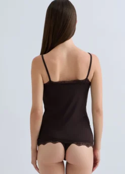 Canotta intima in jersey di viscosa stretch donna