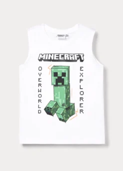 Canotta Minecraft in jersey di puro cotone bambino