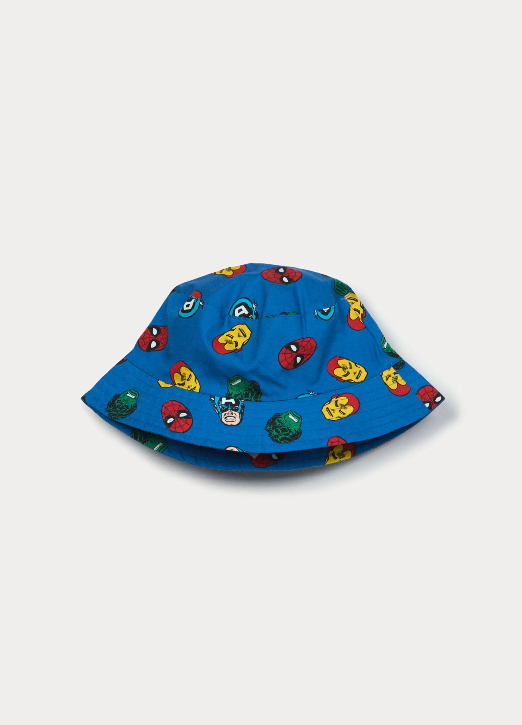 Cappello alla pescatora Marvel in popeline di puro cotone