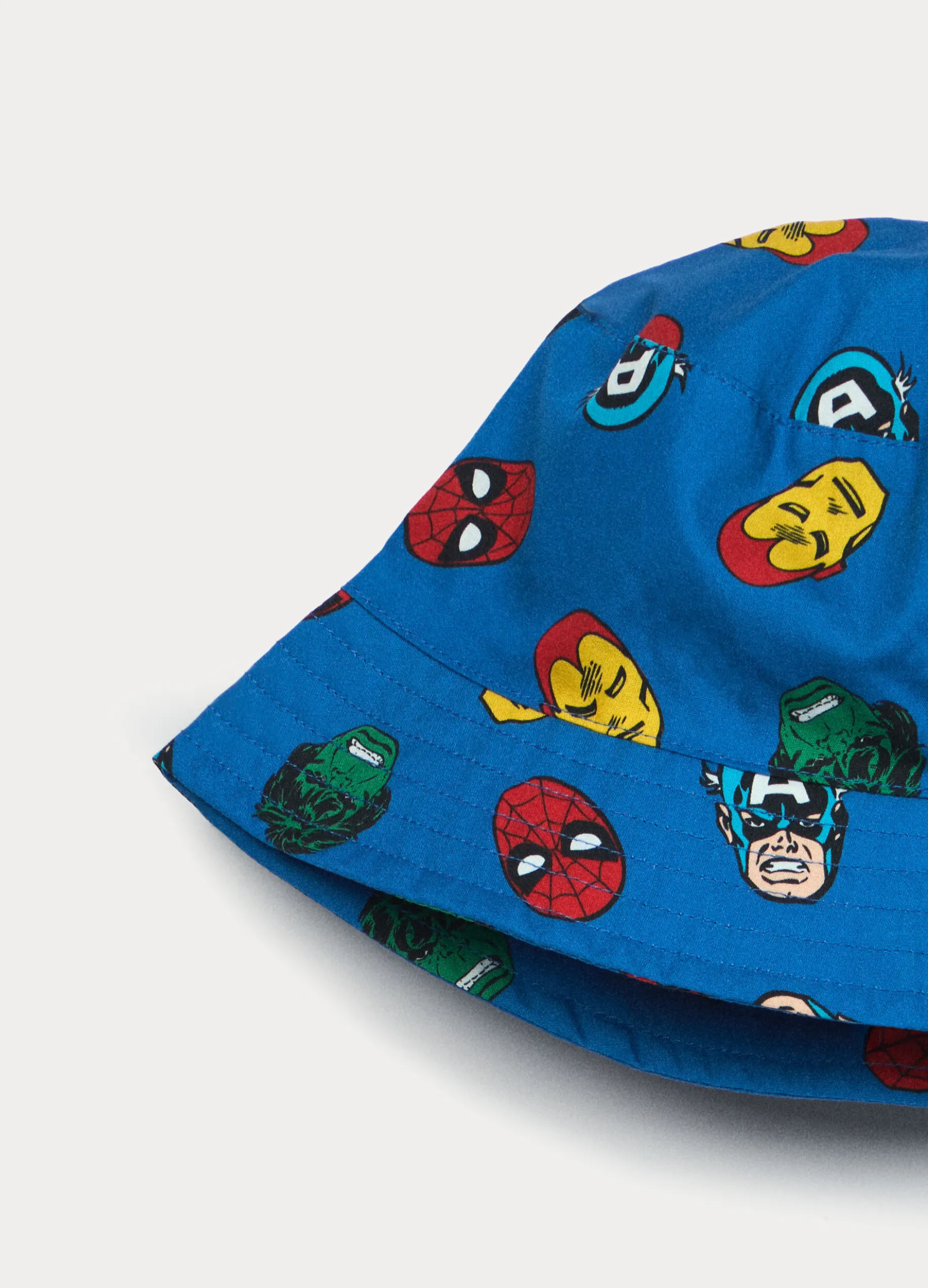 Cappello alla pescatora Marvel in popeline di puro cotone