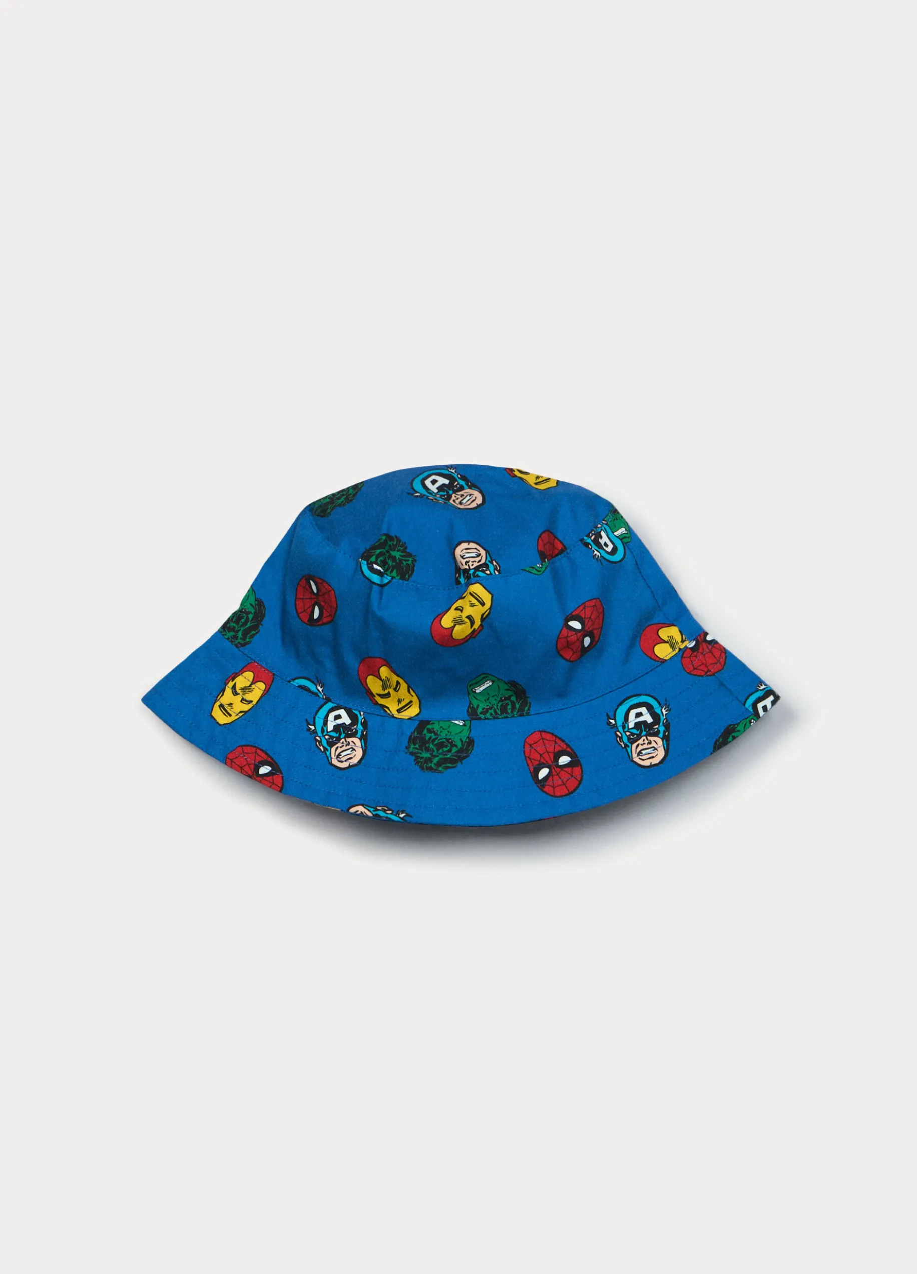 Cappello alla pescatora Marvel in popeline di puro cotone