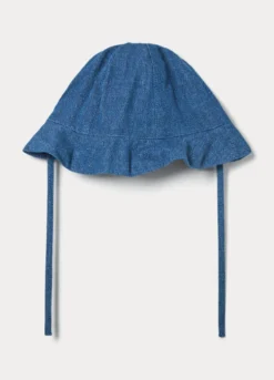 Cappello pescatore in chambray neonato