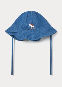 Cappello pescatore in chambray neonato
