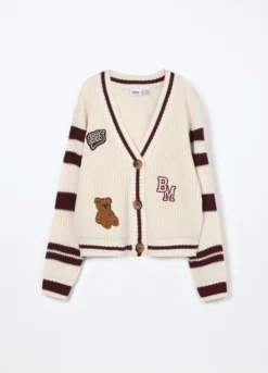 Cardigan jacquard ragazza