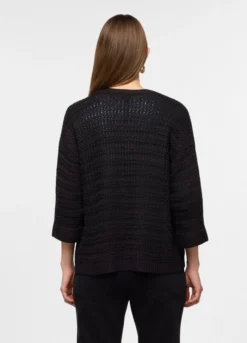 Cardigan aperto jaquard donna