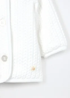 Cardigan con cappuccio in velluto
