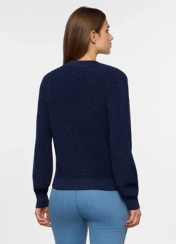 Cardigan con scollo a V operato donna