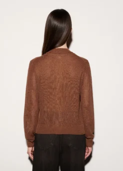 Cardigan full zip in costina donna