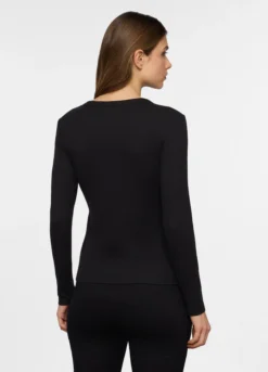 Cardigan girocollo in costina stretch donna