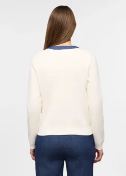 Cardigan girocollo misto viscosa donna