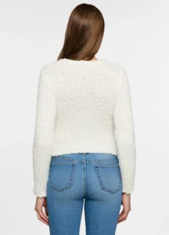 Cardigan girocollo operato donna